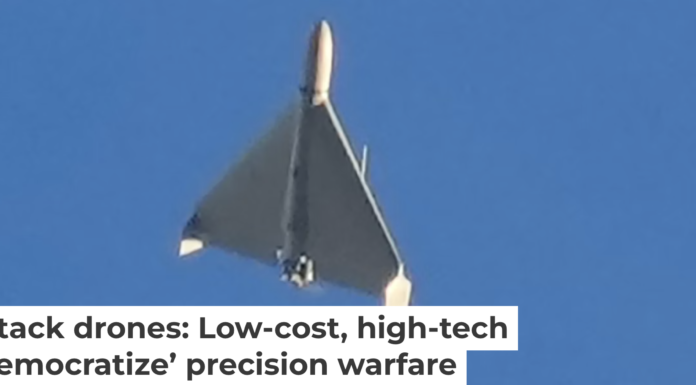 Iran’s Shahed drone is essentially a poor man’s cruise missile. AP Photo/Efrem Lukatsky